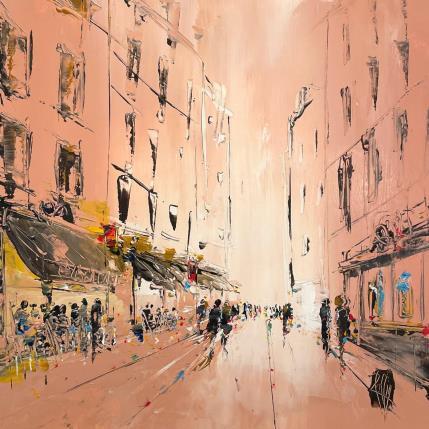 Painting Rue animée by Raffin Christian | Painting