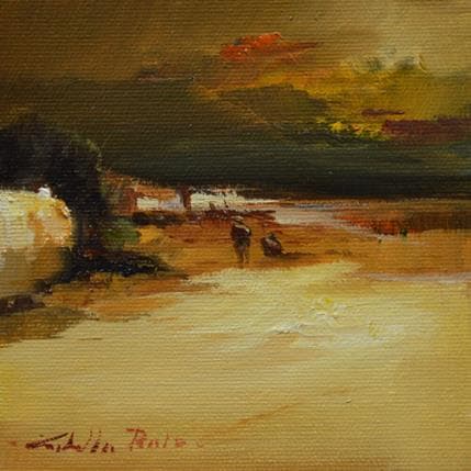Gemälde Crespusculo von Cabello Ruiz Jose | Gemälde Figurativ Öl Landschaften