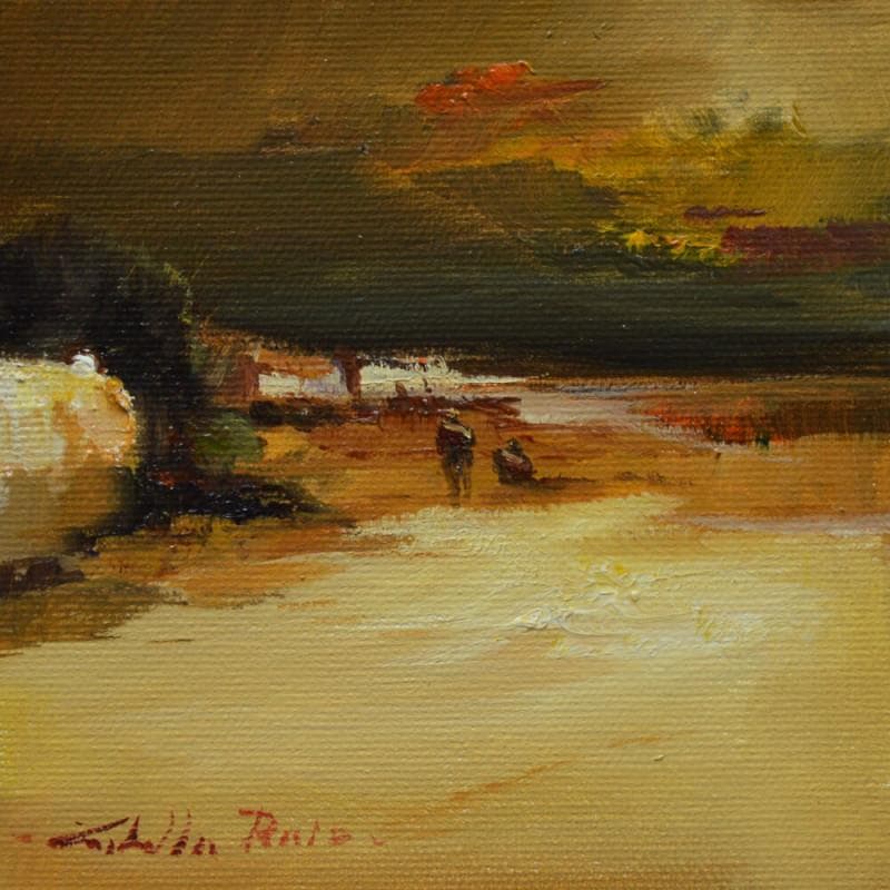 Painting Crespusculo by Cabello Ruiz Jose | Painting Figurative Oil Landscapes