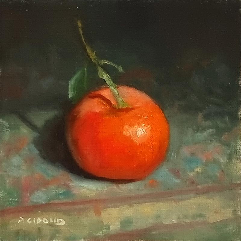 Painting Clémentine by Giroud Pascal | Painting Figurative Oil still-life