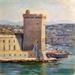 Painting Fort St Jean - Marseille by Giroud Pascal | Painting Figurative Landscapes Oil