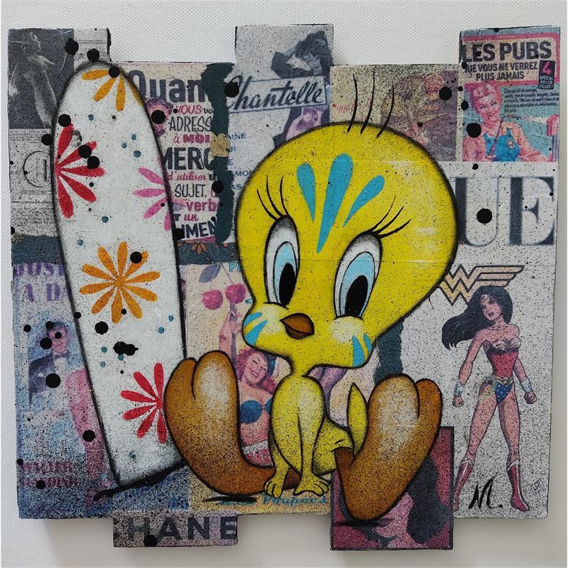 Gemälde EXOTIC SURF von Marie G.  | Gemälde Pop-Art Pop-Ikonen