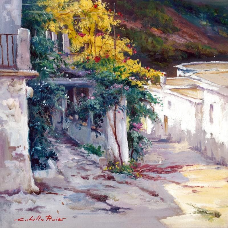 Painting Rincon de las Alpujarras by Cabello Ruiz Jose | Painting Figurative Oil Landscapes
