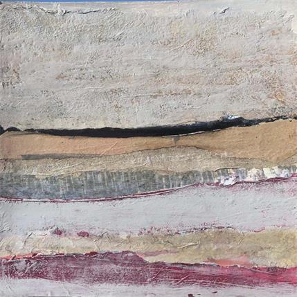 Painting Parfum de rêve by Escolier Odile | Painting Abstract Acrylic, Cardboard, Sand