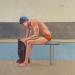 Gemälde Swimmer pool von Ramat Manuel | Gemälde Öl