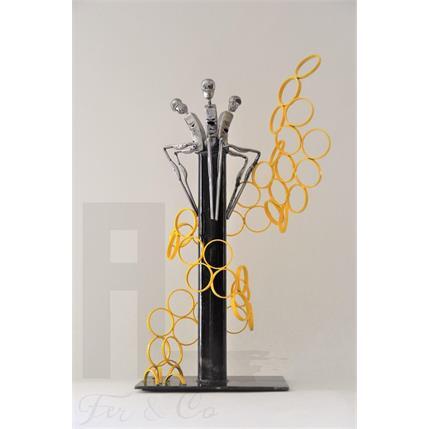 Sculpture Les éphémères by AL Fer & Co | Sculpture Figurative Metal Nude