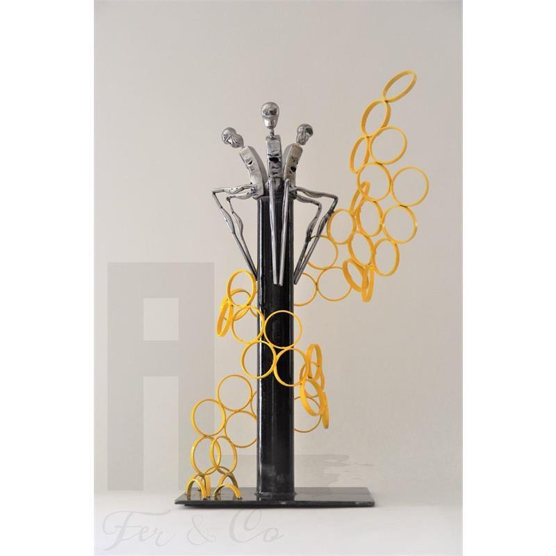 Sculpture Les éphémères by AL Fer & Co | Sculpture Figurative Nude Metal