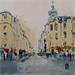 Painting A la croisée by Raffin Christian | Painting Figurative Urban Life style Oil