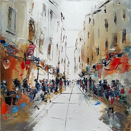 Painting Il était 19h by Raffin Christian | Painting Figurative Oil Urban