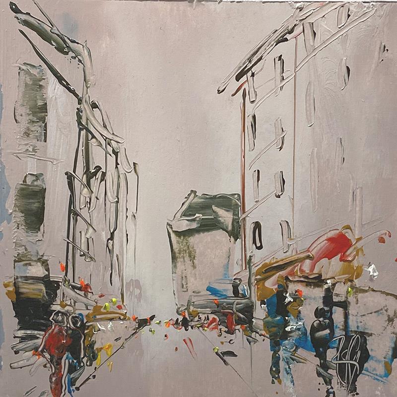 Painting Vers 16h by Raffin Christian | Painting Figurative Urban Oil