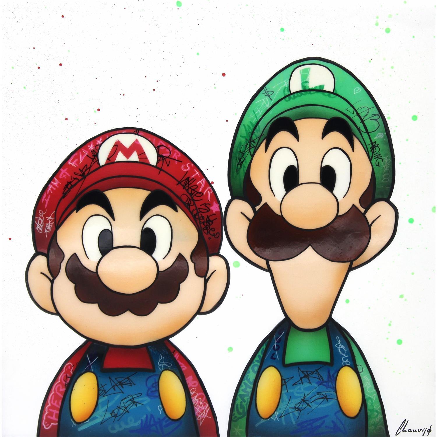 ▷ Painting Mario & Luigi by Chauvijo