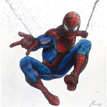 Painting Spiderman by Chauvijo | Painting Pop art Mixed Pop icons
