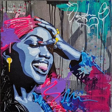 Painting F1.6 by Dashone | Painting Street art Graffiti, Mixed Portrait