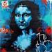 Painting Mona Love by Dashone | Painting Street art Graffiti Mixed Portrait Pop icons