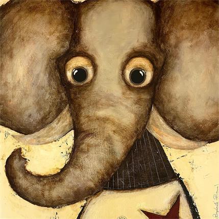 Peinture Monsieur Elephant par Penaud Raphaëlle | Tableau  Acrylique