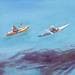 Peinture Kayaks 1 par Castignani Sergi | Tableau Figuratif Paysages Huile Acrylique