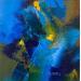 Painting Summer night by Virgis | Painting Abstract Oil
