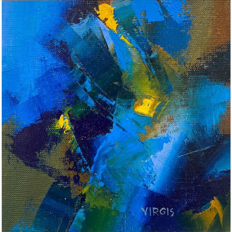 Painting Summer night by Virgis | Painting Abstract Oil