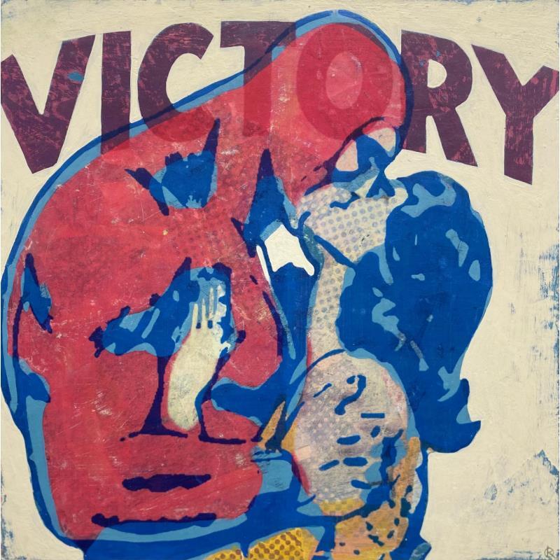 Painting VICTORY by Okuuchi Kano  | Painting Pop-art Pop icons Cardboard Acrylic