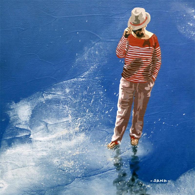Painting splash sur panama by Sand | Painting Figurative Life style Acrylic