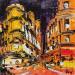 Painting #8 Night Paris by Goy Gregory | Painting Figurative Urban Oil