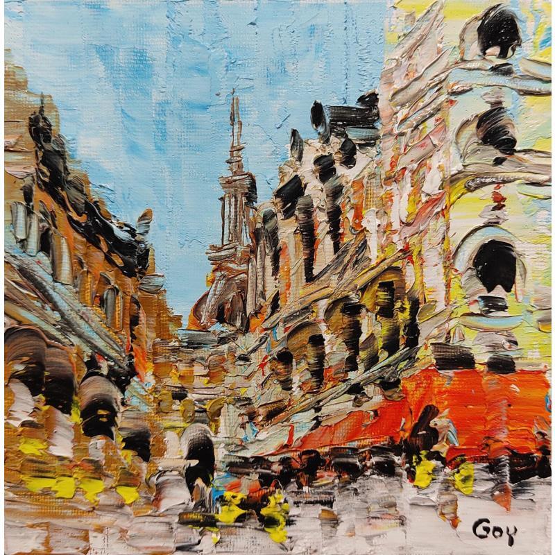 Painting #9 City of Love by Goy Gregory | Painting Figurative Oil Urban