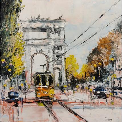 Painting #1 Arc de Triomphe  by Goy Gregory | Painting Illustrative Oil Urban