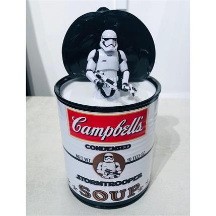 Sculpture CAMPBELL SOUP Stormtrooper par TED | Sculpture Pop Art Mixte icones Pop