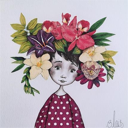 Painting Myrtille by Blais Delphine | Painting Illustrative Mixed Pop icons, Portrait