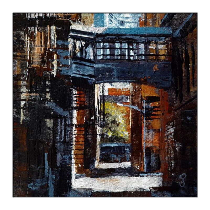 Painting  NYC ruelle by Poumès Jérôme | Painting Figurative Acrylic Pop icons, Urban
