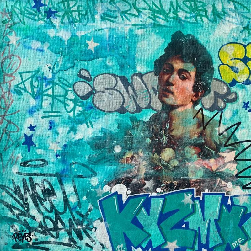Peinture 38 par Reyes | Tableau Street Art Icones Pop Graffiti