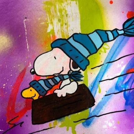 Peinture FUN SNOOPY par Mestres Sergi | Tableau Pop-art Graffiti Icones Pop