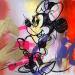 Painting MINNIE HAPPY by Mestres Sergi | Painting Pop art Mixed Pop icons