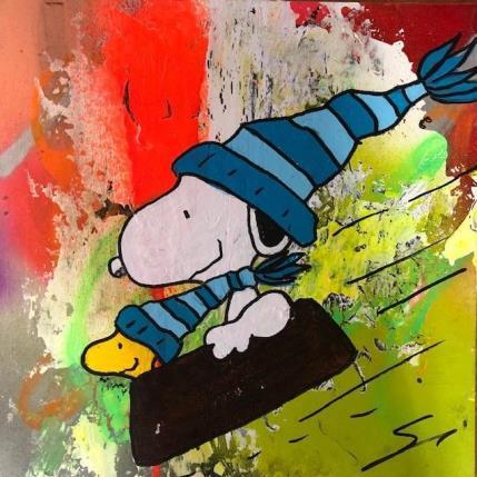 Painting FUN FUN FUN by Mestres Sergi | Painting Pop-art Cardboard, Graffiti Pop icons