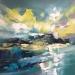 Peinture Tropic par Abbondanzia Monica | Tableau Abstrait Paysages Huile Acrylique