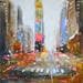 Painting New York 43 by Solveiga | Painting Figurative Acrylic Urban