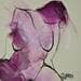 Painting Mauve 1 by Chaperon Martine | Painting Figurative Nude Acrylic