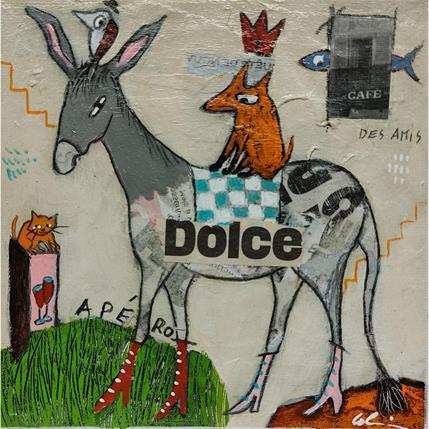Painting Dolce by Colin Sylvie | Painting Raw art Mixed Animals