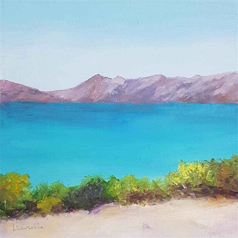 Painting Un air de vacances by Bessé Laurelle | Painting Figurative Landscapes Marine Oil