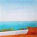 Gemälde Pause estivale von Bessé Laurelle | Gemälde Figurativ Landschaften Marine Öl