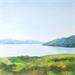 Painting Paysage paisible by Bessé Laurelle | Painting Figurative Landscapes Marine Oil