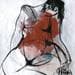 Painting Agenda 1 by Chaperon Martine | Painting Figurative Nude Acrylic
