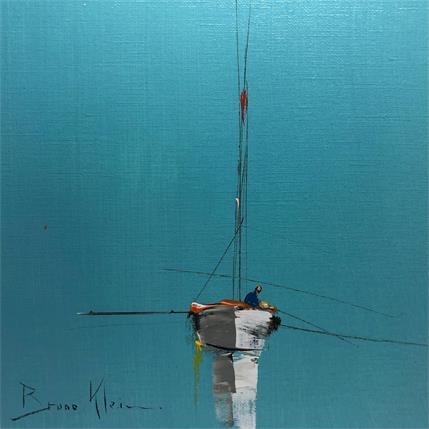 Painting Avec le silence de l'océan by Klein Bruno | Painting Figurative Oil Marine, Pop icons