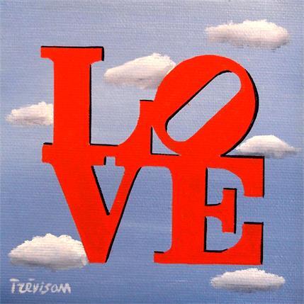 Peinture Love par Trevisan Carlo | Tableau Surréaliste Huile icones Pop, minimaliste, scènes de vie