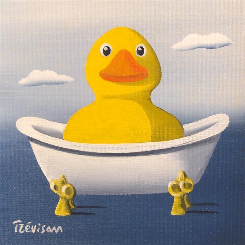 Painting Baignoire by Trevisan Carlo | Painting Surrealism Oil