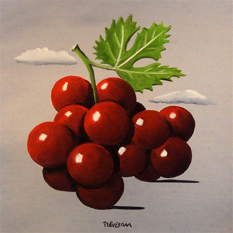 Gemälde Grape von Trevisan Carlo | Gemälde Surrealismus Stillleben Öl