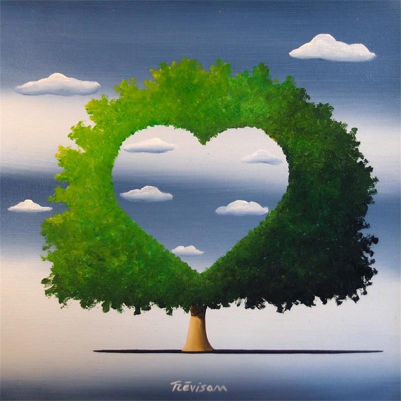Painting Love nature by Trevisan Carlo | Painting Surrealism Oil Landscapes, Minimalist