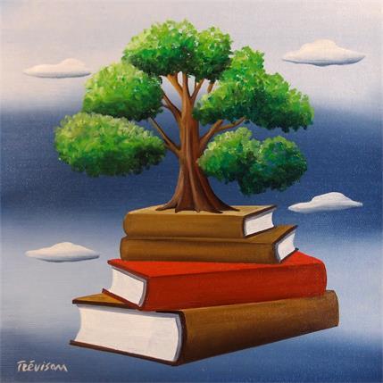 Painting Wisdom tree by Trevisan Carlo | Painting Surrealist Oil Minimalist, Pop icons