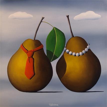 Painting Mr & Mrs Williams by Trevisan Carlo | Painting Surrealism Oil Portrait, still-life