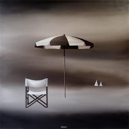 Painting Silence by Trevisan Carlo | Painting Surrealist Oil Marine, Minimalist